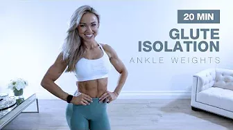 20 MIN GLUTE ISOLATION WORKOUT // Activation or Finisher [Ankle Weights Optional]
