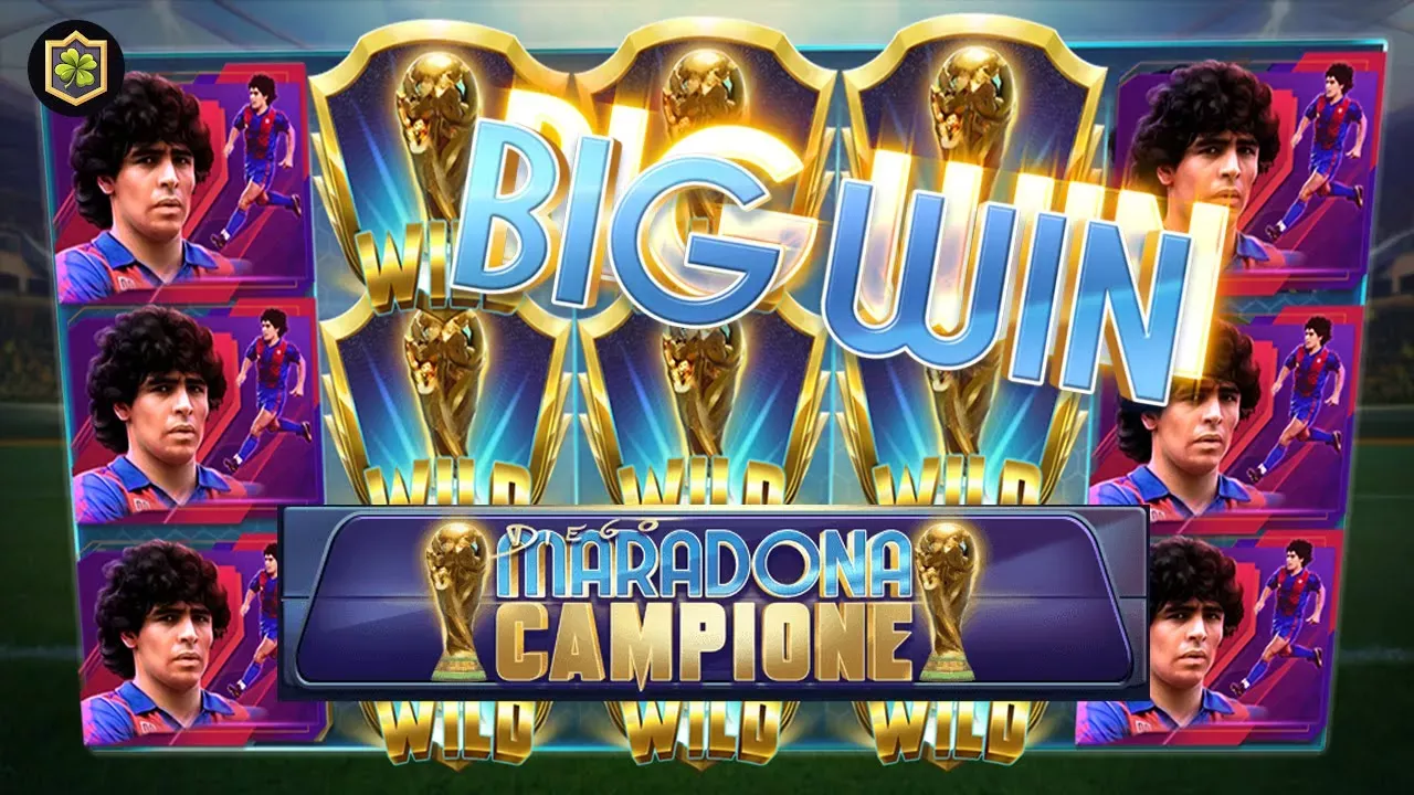 Slot Epic Big Win 💥 Diego Maradona Campione 💥 New Online Slot - Gameart - All Features