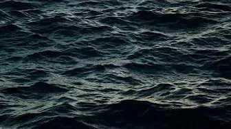 Nature footage -  dark waves ocean