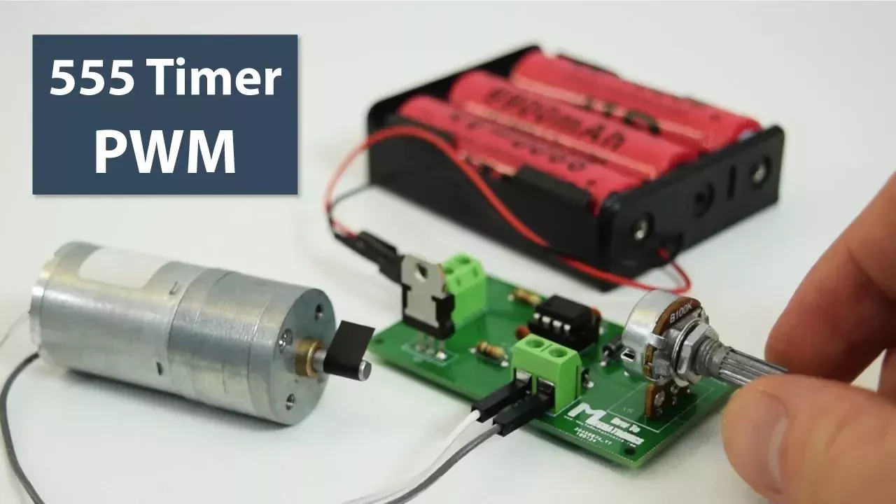 How To Make a PWM DC Motor Speed Controller using the 555 Timer IC
