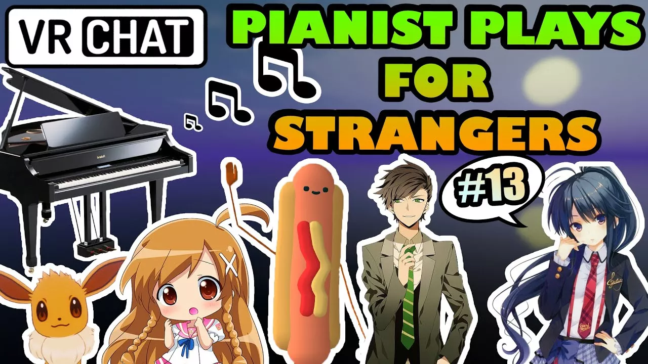 Playing Piano for Strangers in VRChat #13 - VRChat Pianist Amazes People :)