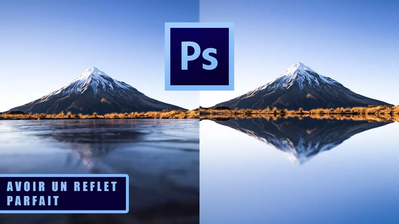Comment créer un REFLET PARFAIT et naturel avec Photoshop | tuto photoshop rapide et facile