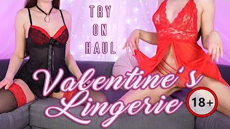 [YT🔞] Red Lingerie Outfits for Date Night | Try on haul