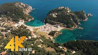 Greece Aerial 4K - Bird's Eye View of Santorini, Corfu and Athens - 3 HOUR Ambient Drone Film