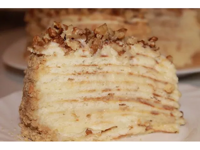 Торт на сковороде с заварным кремом (cake pan). Просто, быстро и вкусно!