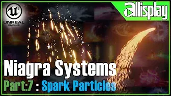 N:-7 Spark Effect (Multiple Emitter) | UE4 Niagara System For Beginners | AIP