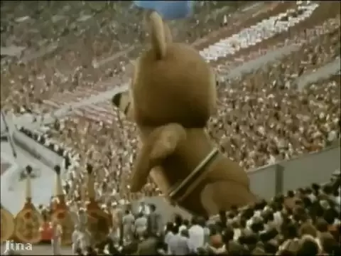 Закрытие  московской Олимпиады-80