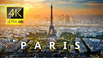 Paris, France 🇫🇷 in 4K 60FPS ULTRA HD Video by Drone