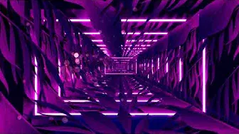 Neon Leaf vj background video - royalty free motion background for vj/dj - 2020