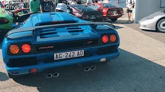 Rare Lamborghini Diablo SV cruising through Monaco
