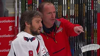 Ovechkin gives stick to fan wearing his jersey