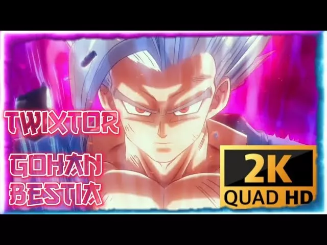 Gohan Modo Bestia [Free Twixtor Clips] [Dragon Ball Super:super Hero] 2K [1440p]