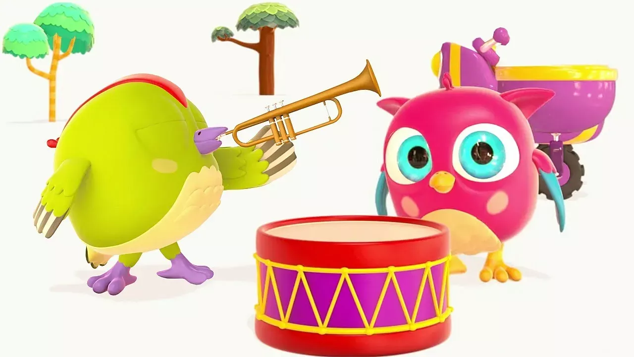 Развивающий мультик для детей про Музыкальные Инструменты — Совенок Хопхоп