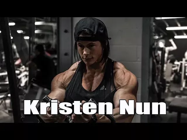 Big muscle girl   Kristen Nun