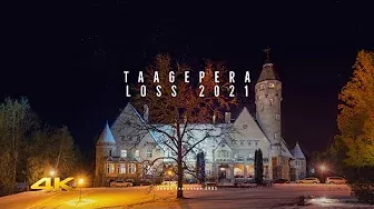 Зима. Замок Таагепера, Эстония 4k | Taagepera Loss | 2021