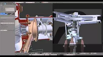Transmisión de Helicóptero - Blender 3D