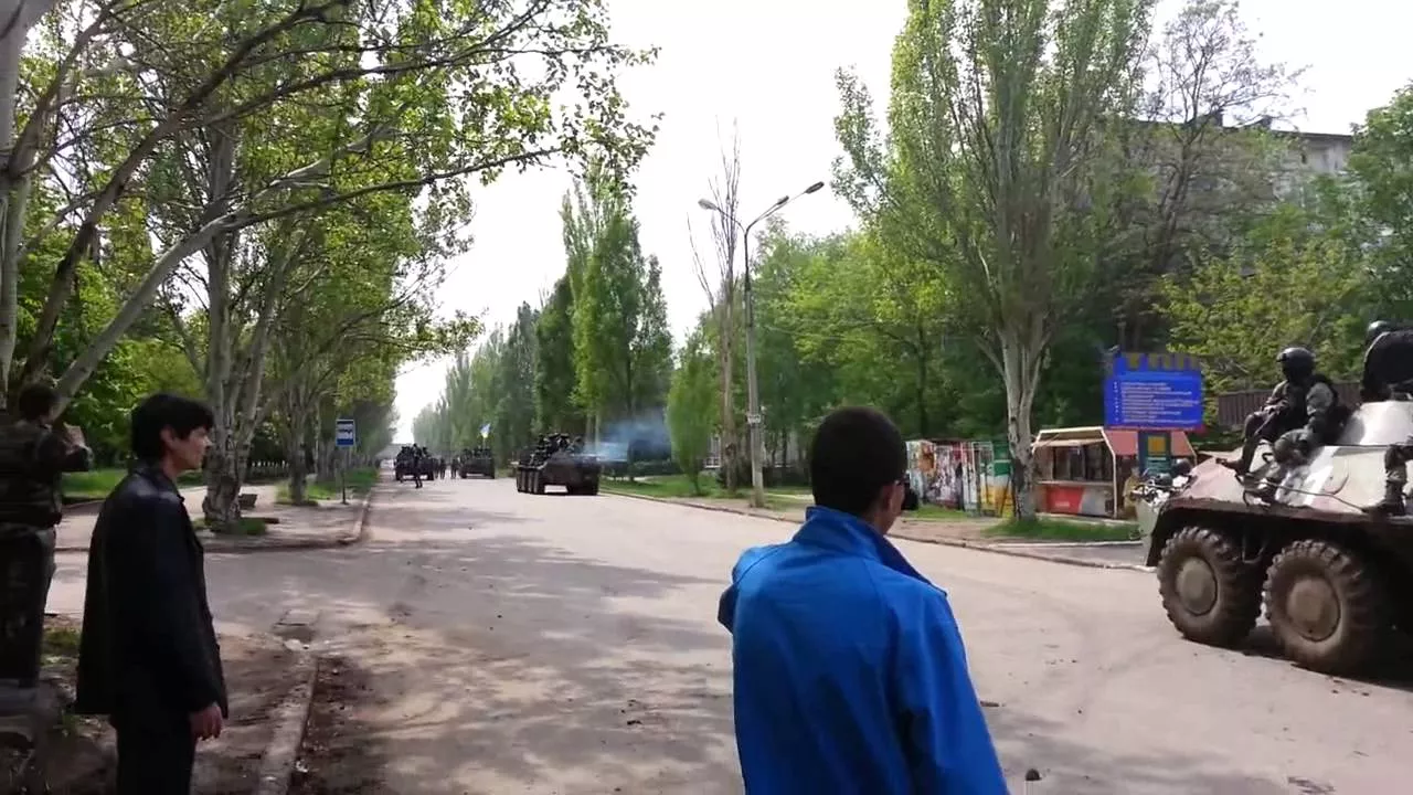 Краматорск 3.05 военные вошли в город
