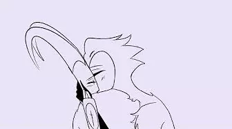 Stolas and Blitzo kiss (fan animation)
