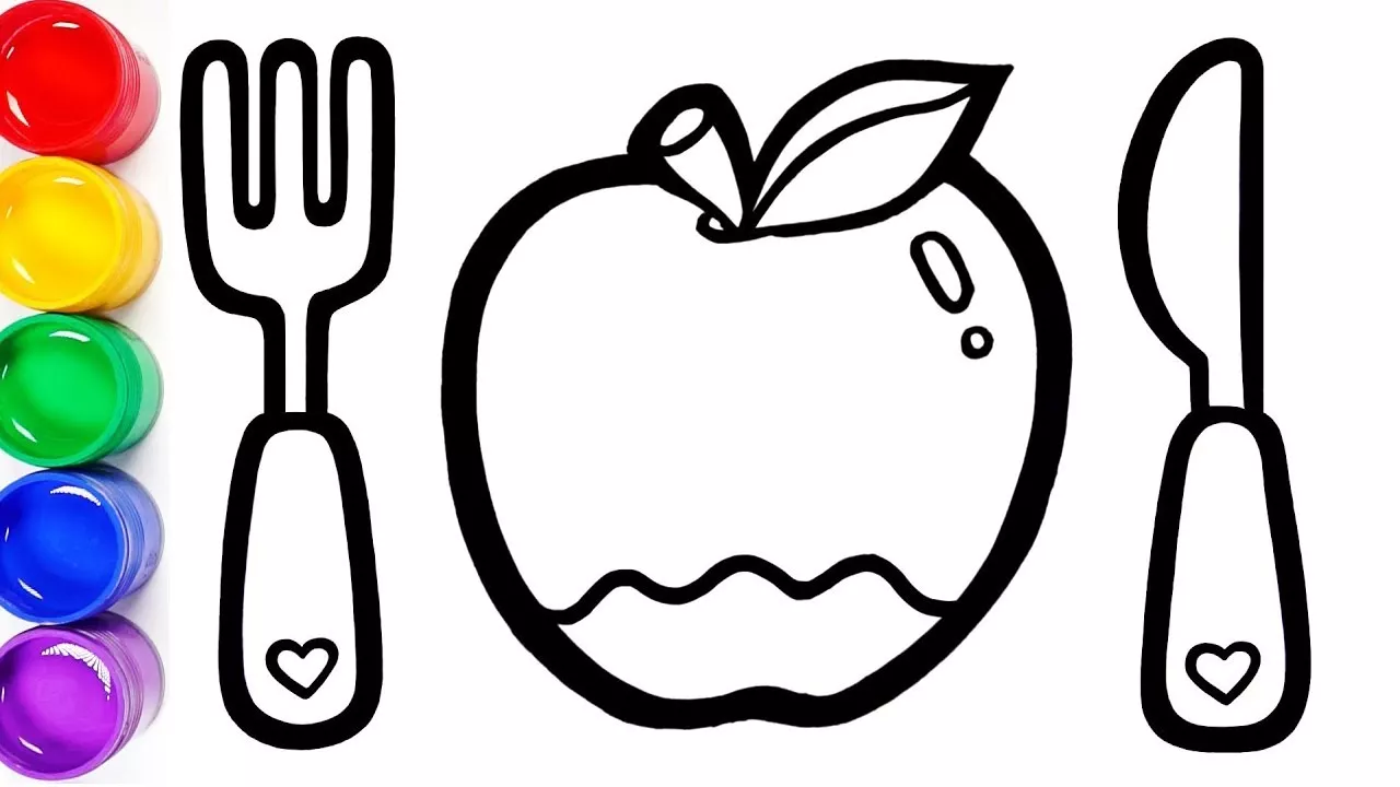 Bolalar uchun olma rasm chizish | Как нарисовать яблоко | How to draw a apple | Draw Toy TV