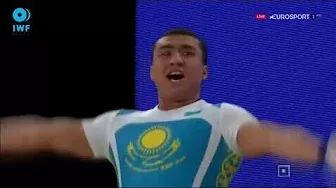 Almas Uteshov (94 kg) Clean & Jerk 230 kg - 2015 World Weightlifting Championships