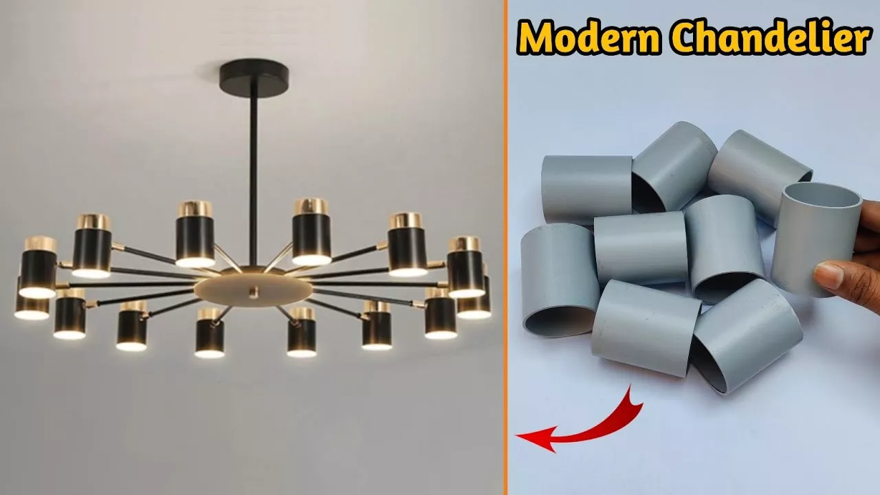 How To Make Wall Hanging Lamp | Modern Chandelier | Diy Wall Decor | Wall Decoration Ideas