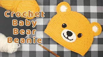 DIY Crochet Baby Bear Beanie | Easy & Fast Baby Bear Hat Tutorials | Chenda DIY