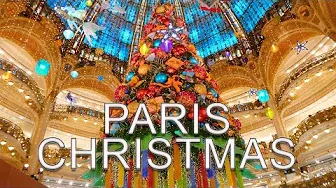 Paris christmas | 4K |  Noël à Paris - The city of lights!