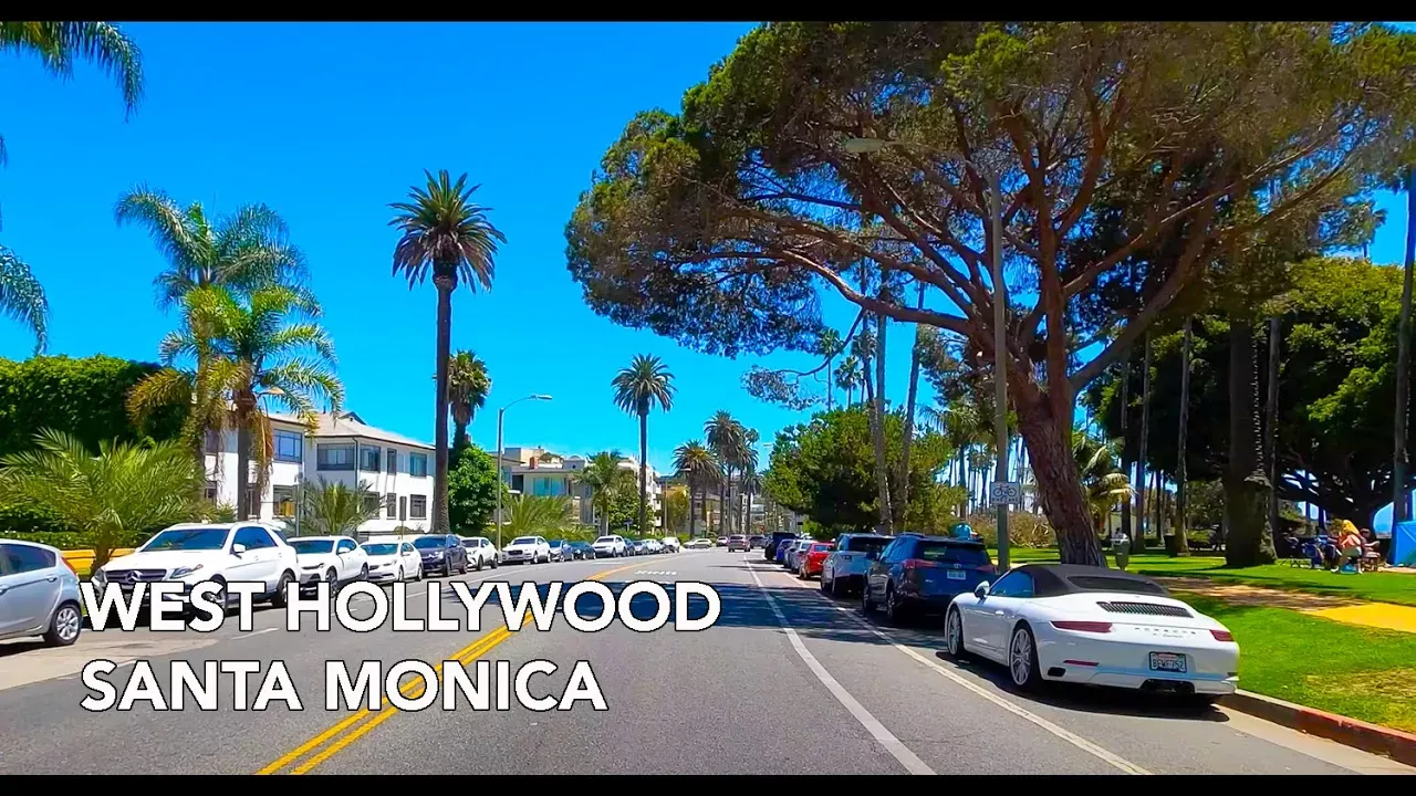 [4K] West Hollywood to Santa Monica, California, ASMR Drive