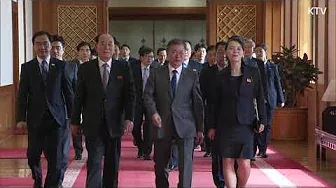 북한 평창 올림픽 대표단 방남에서 청와대 방문까지 (풀버전)