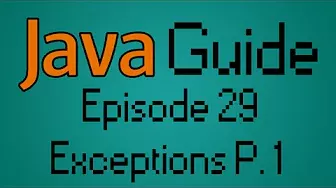 מדריך Java - פרק 29 - טיפול בחריגות, חלק 1
