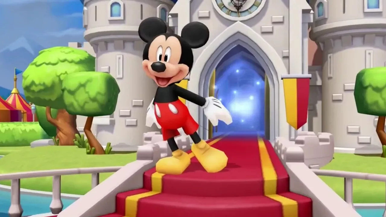 Детский футаж для начала фильма с любимым диснеевским героем Микки Маусом. Mickey Mouse.