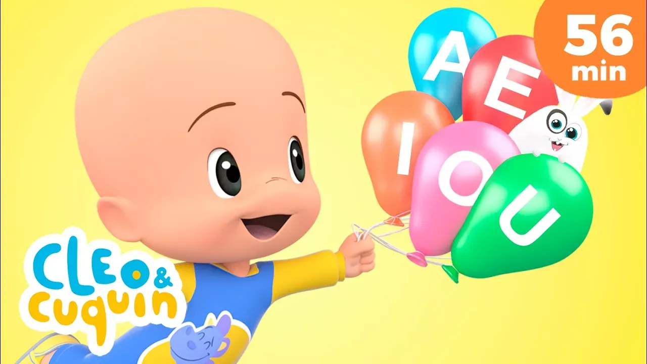 Learn the vowels with Cuquín's magic balloons ! 🔠 | Educational Videos for Kids