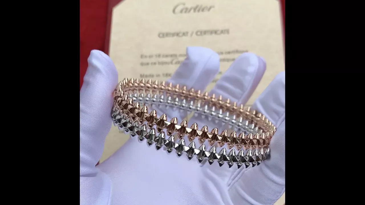 Unboxing Video | Clash de Cartier Bracelet Medium Model Rose Gold, White Gold
