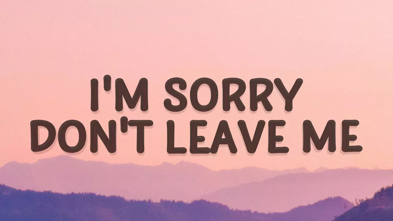 SLANDER - I'm sorry don't leave me I want you here with me (Lyrics) | Love Is Gone