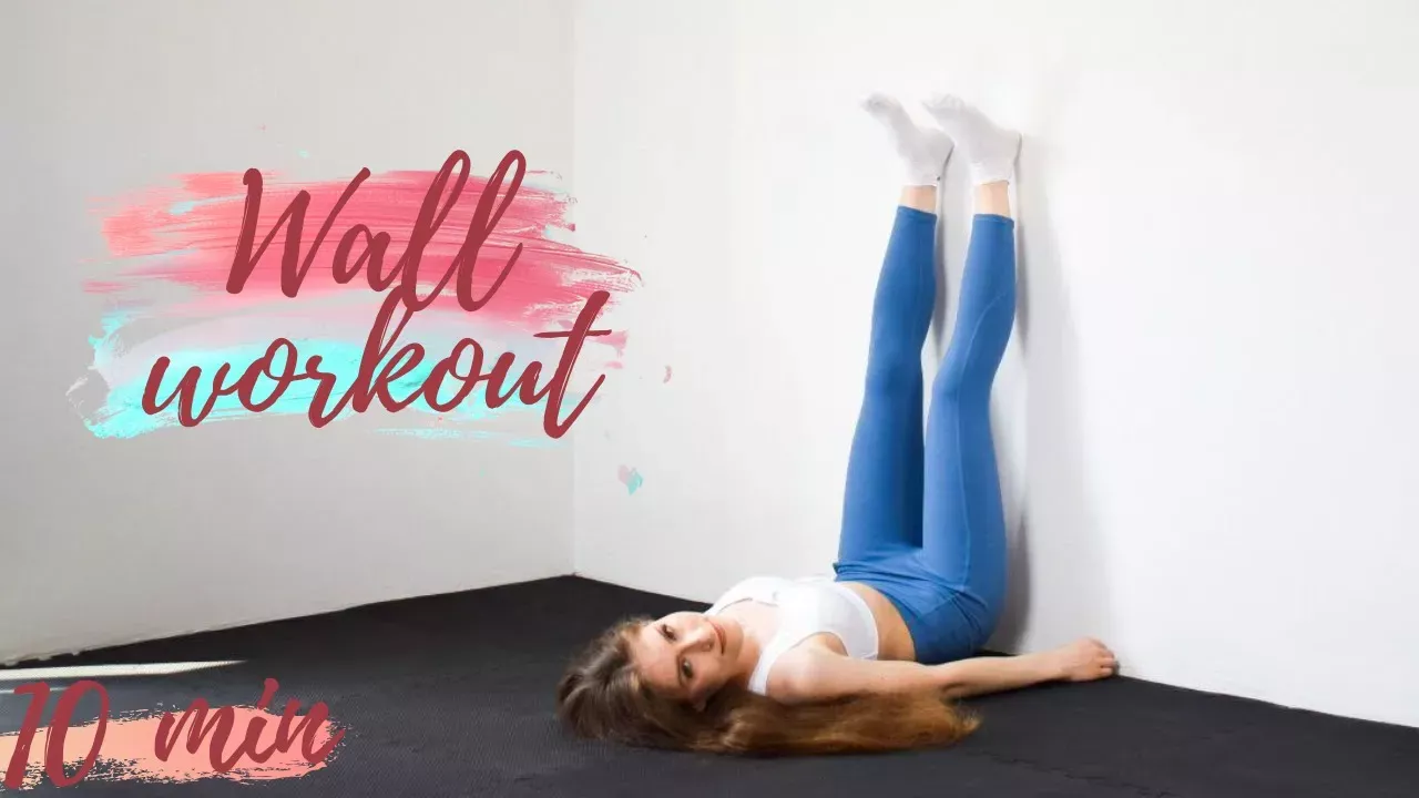 10 MIN WALL WORKOUT | OLIA KOSHIVKA |Challenge your core, work on your legs, butt & upper body