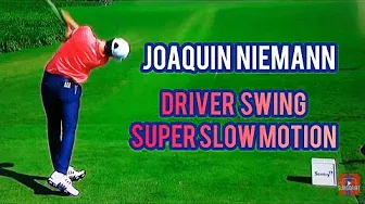 Joaquin Niemann Driver Swing in Super Slow Motion