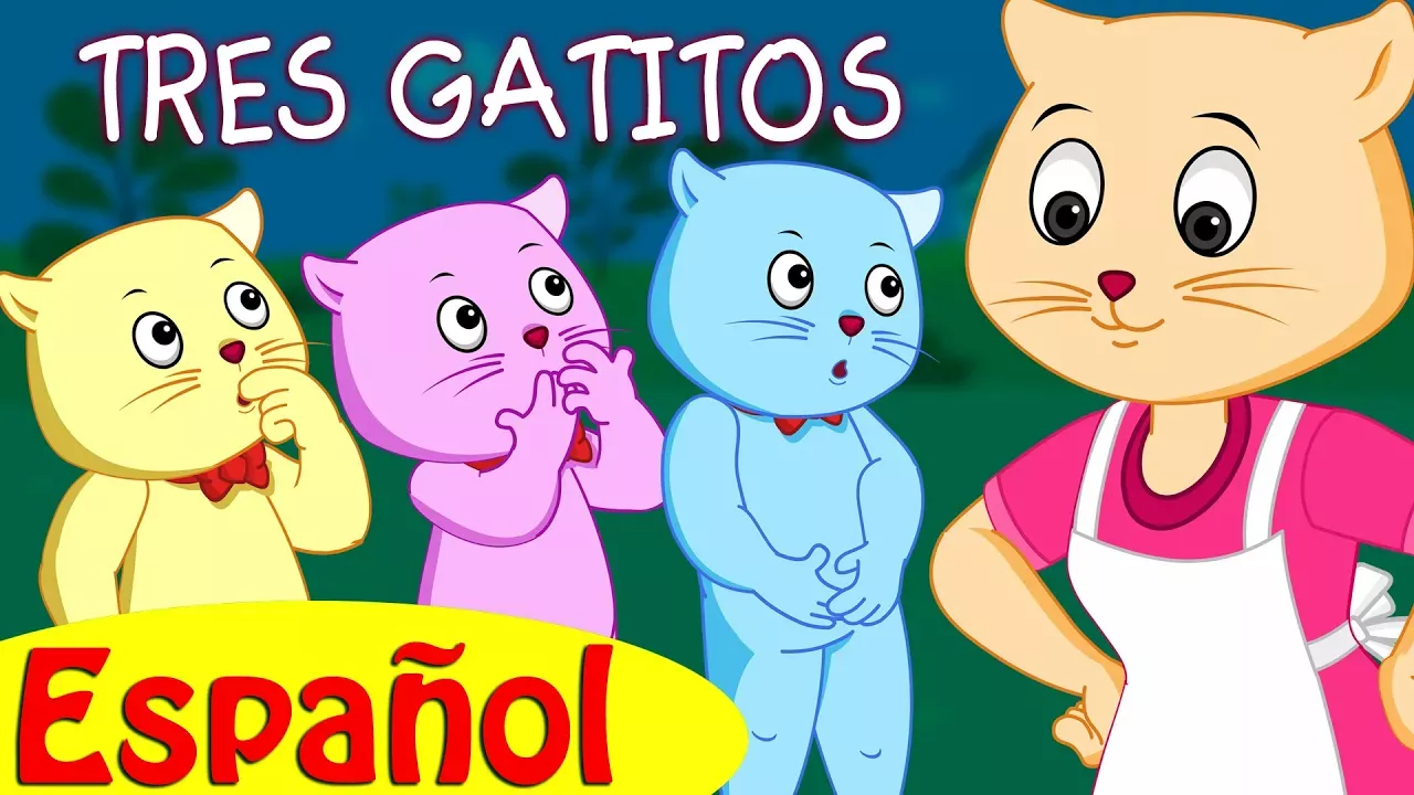 Tres Gatitos (Three Little Kittens) | Canciones infantiles en Español | ChuChu TV