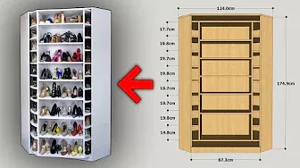 HOW TO MAKE A ROTATING SHOES RACK