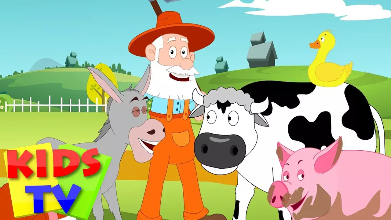 Old McDonald had a farm | Kids tv nursery rhymes | animal sound song | kids song