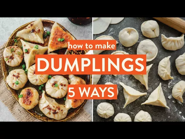 5 WAYS TO FOLD DUMPLINGS + HOW TO MAKE WRAPPERS | Vegan Potstickers Recipe