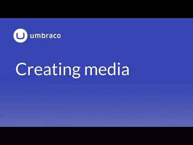 Umbraco 8 Surface Controllers: Creating media