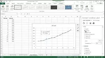 Calculating Growth In Excel - Chart Method