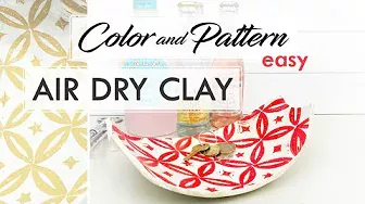AIR DRY CLAY - How to create beautiful color and pattern