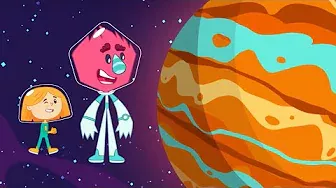 Катя и Эф. Куда-угодно-дверь - Прятки с планетами - Развивающий мультфильм для детей