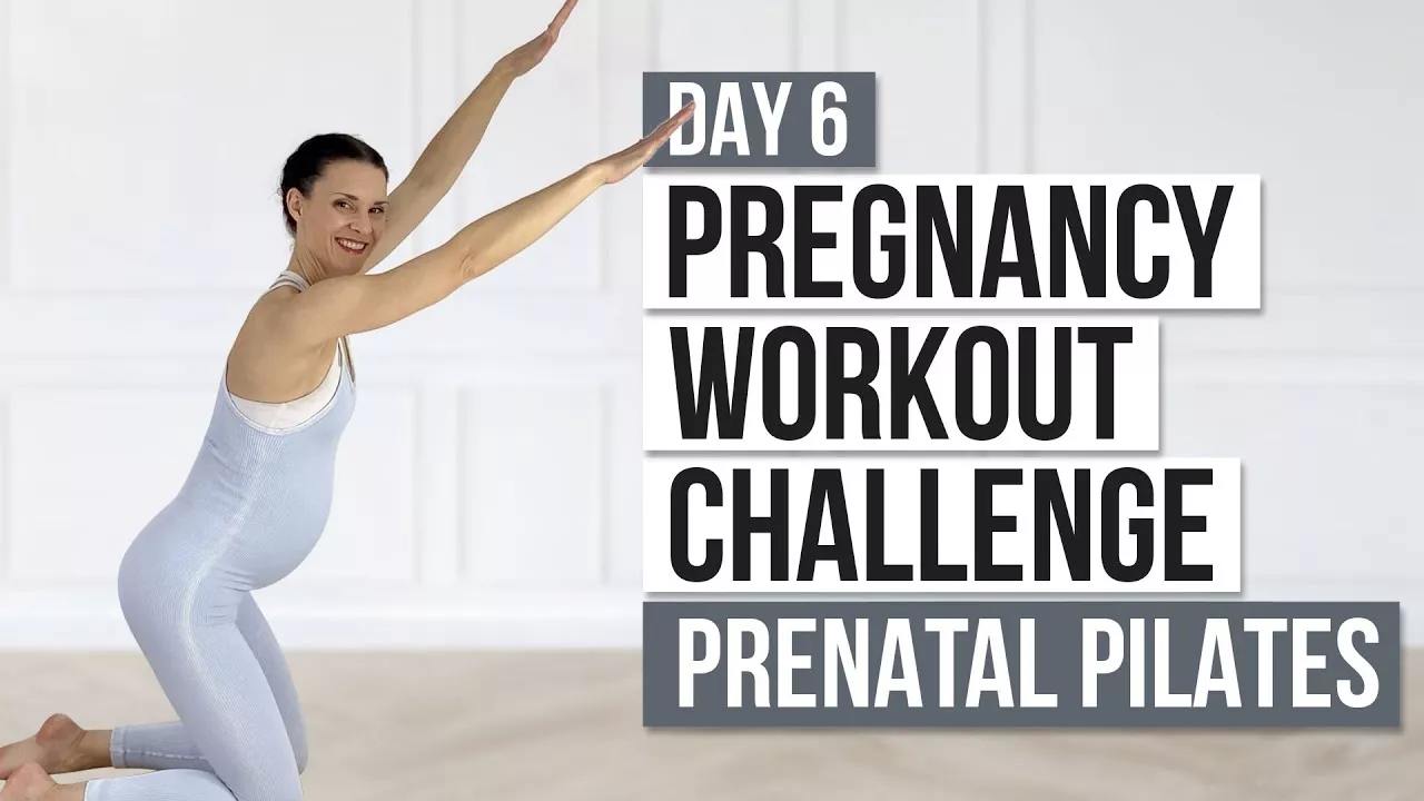 Day 6 // Pregnancy Workout Challenge // Prenatal Pilates