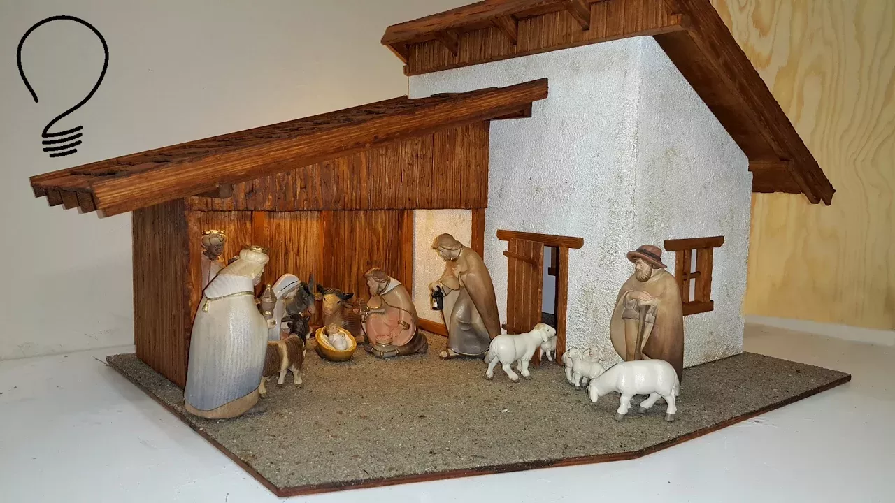 Nativity Scene out of Wood (Part 3 of 3)- Roof Shingles and Finishing