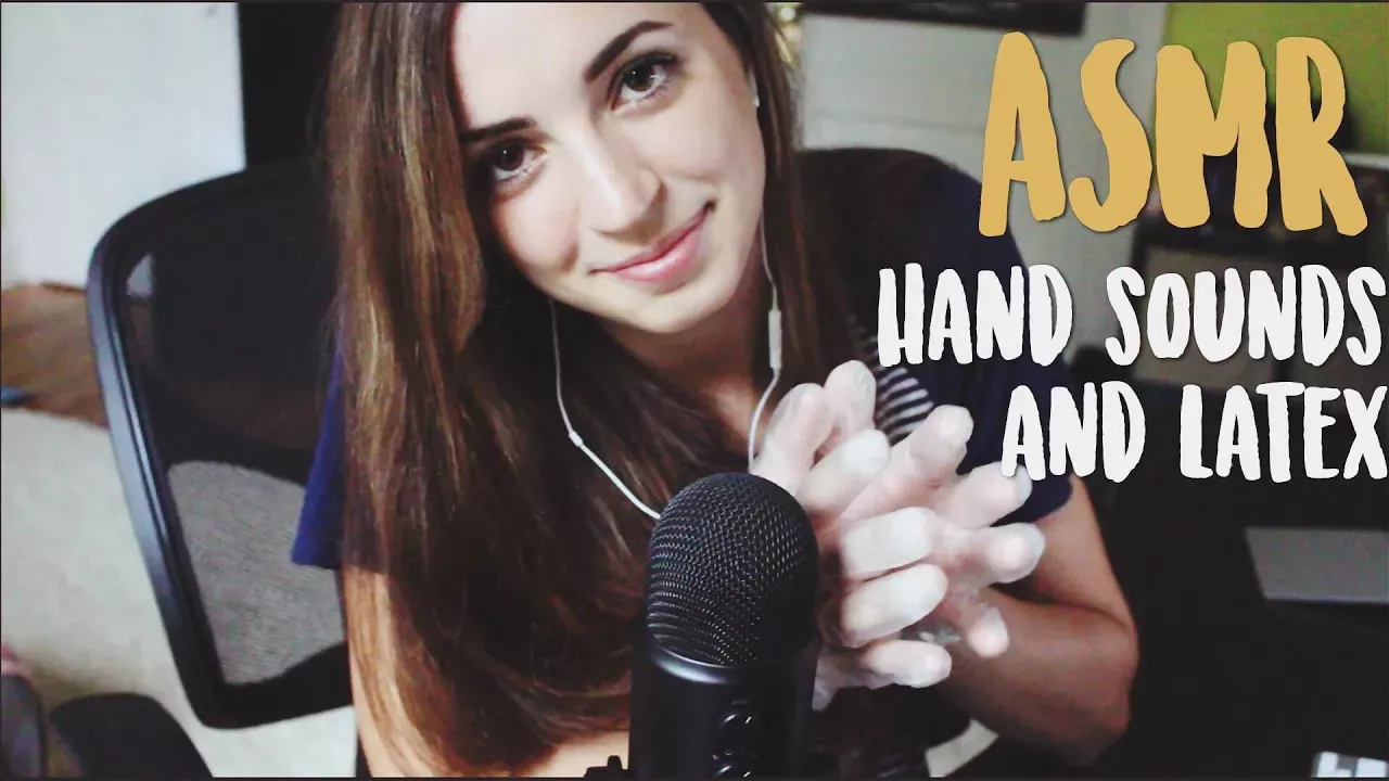 ASMR - Ear to Ear Hand Sounds (Bare & Latex Glove) (Whispering)