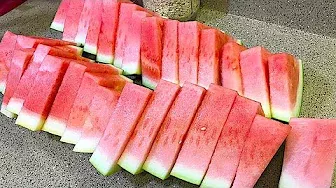How to Cut a Watermelon into Perfect Slices | HOW TO CUT A WATERMELON