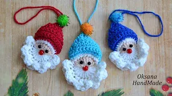 Дед Мороз на Елку ЗА ПОЛЧАСА. Santa Claus Crochet Pattern