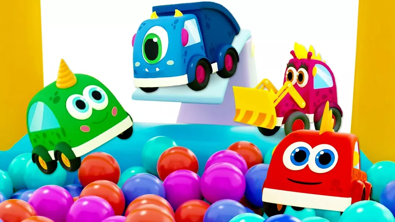 Sing with Mocas! Nursery rhymes & super simple songs for kids. Cars and trucks + street vehicles.
